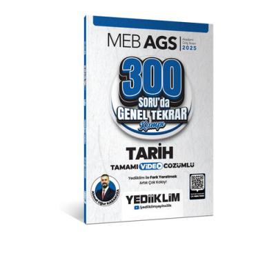 Yediiklim Yayınları 2025 MEB AGS Tarih 300 Soruda Tamamı Video Çözümlü Genel Tekrar Kampı