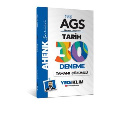 Yediiklim Yayınları MEB AGS Ahenk Tarih Tamamı Çözümlü 30 Deneme