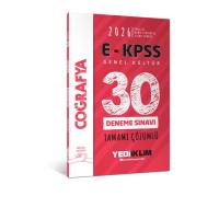 Yediiklim Yayınları 2026 E KPSS Tüm Adaylar İçin Genel Kültür Coğrafya Tamamı Çözümlü 30 Deneme Sınavı