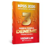 Yediiklim Yayınları 2026 KPSS Ortaöğretim-Önlisans Genel Yetenek Genel Kültür Tamamı Çözümlü 3 Yıldız Fasikül Deneme