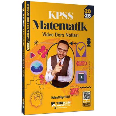 Yediiklim Yayınları 2026 KPSS Atölye Serisi Genel Yetenek Matematik Video Ders Notları
