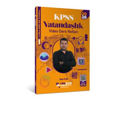 Yediiklim Yayınları 2026 KPSS Atölye Serisi Genel Kültür Vatandaşlık Video Ders Notları