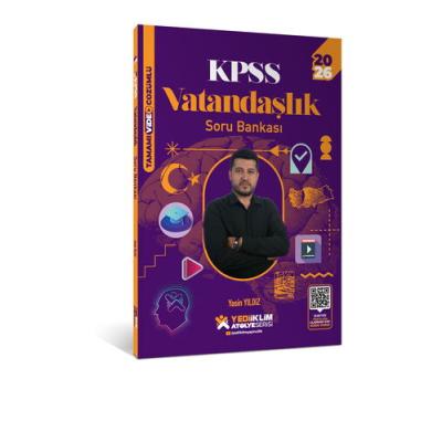 Yediiklim Yayınları 2026 KPSS Atölye Serisi Genel Kültür Vatandaşlık Tamamı Video Çözümlü Soru Bankası