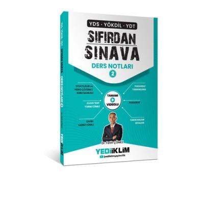 Yediiklim Yayınları YDS YÖKDİL YDT Sıfırdan Sınava Tamamı Videolu Ders Notları 2. Kitap