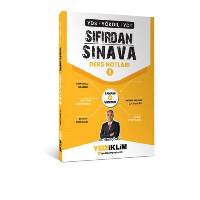 Yediiklim Yayınları YDS YÖKDİL YDT Sıfırdan Sınava Tamamı Videolu Ders Notları 1. Kitap