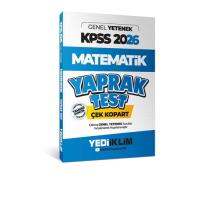 Yediiklim Yayınları 2026 KPSS Genel Yetenek Matematik Çek Kopart Yaprak Test