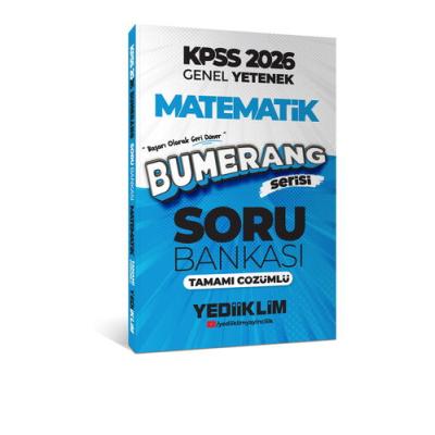 Yediiklim Yayınları 2026 KPSS Genel Yetenek Bumerang Matematik Tamamı Çözümlü Soru Bankası