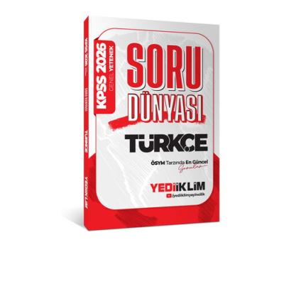 Yediiklim Yayınları 2026 KPSS Genel Yetenek Türkçe Soru Dünyası