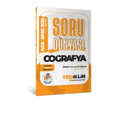 Yediiklim Yayınları 2026 KPSS-AGS Coğrafya Tamamı Video Çözümlü Soru Dünyası
