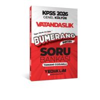 Yediiklim Yayınları 2026 KPSS Genel Kültür Bumerang Vatandaşlık Tamamı Çözümlü Soru Bankası