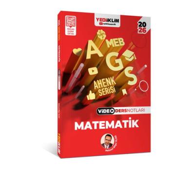 Yediiklim Yayınları 2026 MEB AGS Ahenk Serisi Matematik Video Ders Notları