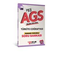 Yediiklim Yayınları 2026 MEB AGS Türkiye Coğrafyası Tamamı Çözümlü Soru Bankası 