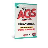 Yediiklim Yayınları 2026 MEB AGS Sözel Yetenek Tamamı Çözümlü Soru Bankası