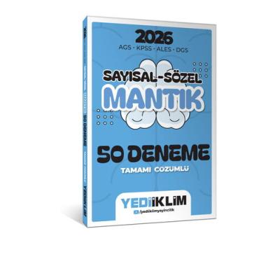 Yediiklim Yayınları 2026 AGS KPSS ALES DGS Sayısal Sözel Mantık Tamamı Çözümlü 50 Deneme