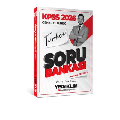 Yediiklim Yayınları 2026 KPSS Genel Yetenek Türkçe Tamamı Çözümlü Soru Bankası