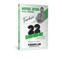 Yediiklim Yayınları 2026 KPSS Genel Yetenek Türkçe Tamamı Çözümlü 22 Deneme Sınavı