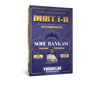 Yediiklim Yayınları Diyanet İşleri Başkanlığı DHBT I-II Ortaöğretim - Ön Lisans - Lisans Tamamı Çözümlü Soru Bankası