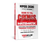 Yediiklim 2026 KPSS Genel Yetenek Matematik Konularına Göre Tamamı Çözümlü Son 11 Yıl Çıkmış Sorular
