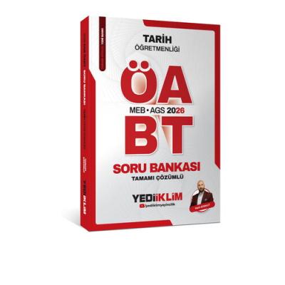 Yediiklim Yayınları 2026 MEB AGS ÖABT Tarih Öğretmenliği Tamamı Çözümlü Soru Bankası