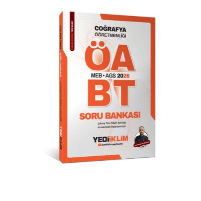 Yediiklim 2026 MEB AGS ÖABT Coğrafya Öğretmenliği  Tamamı Çözümlü Soru Bankası