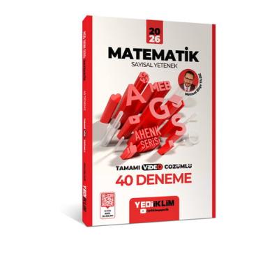 Yediiklim Yayınları 2026 MEB AGS Ahenk Serisi Matematik Sayısal Yetenek Tamamı Video Çözümlü 40 Deneme