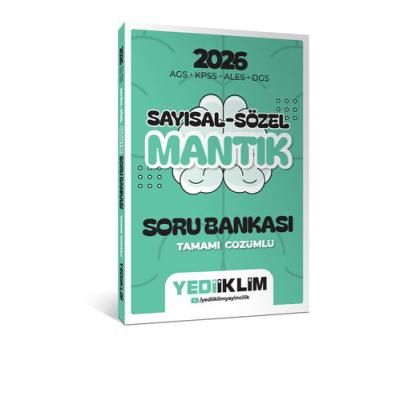 Yediiklim Yayınları 2026 AGS KPSS ALES DGS Sayısal Sözel Mantık Tamamı Çözümlü Soru Bankası