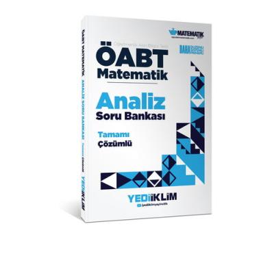Yediiklim Yayınları ÖABT Matematik Öğretmenliği Analiz Tamamı Çözümlü Soru Bankası