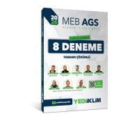 Yediiklim Yayınları 2026 MEB AGS Fasikül Fasikül 8 Deneme Tamamı Çözümlü