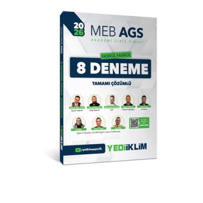 Yediiklim Yayınları 2026 MEB AGS Fasikül Fasikül 8 Deneme Tamamı Çözümlü
