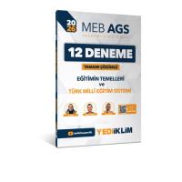 Yediiklim Yayınları 2026 MEB AGS Eğitimin Temelleri Ve Türk Milli Eğitim Sistemi Tamamı Çözümlü 12 Deneme