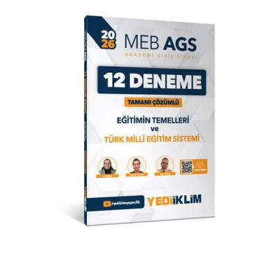 Yediiklim Yayınları 2026 MEB AGS Eğitimin Temelleri Ve Türk Milli Eğitim Sistemi Tamamı Çözümlü 12 Deneme