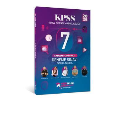 Yediiklim Yayınları 2026 KPSS Genel Yetenek - Genel Kültür Fasikül Fasikül 7 Deneme Sınavı Tamamı Çözümlü