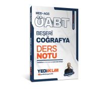 Yediiklim Yayınları MEB AGS ÖABT Beşeri Coğrafya Ders Notu
