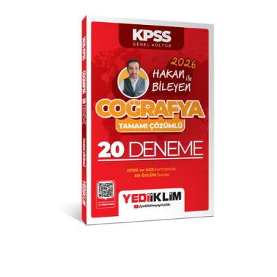 Yediiklim Yayınları 2026 KPSS Coğrafya Tamamı Çözümlü 20 Deneme