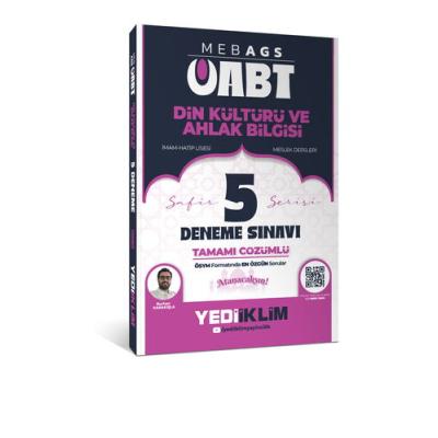 Yediiklim Yayınları MEB AGS ÖABT Din Kültürü Ve Ahlak Bilgisi Safir Serisi Tamamı Çözümlü 5 Deneme Sınavı