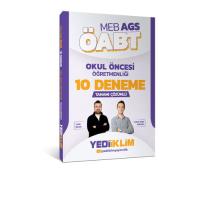 Yediiklim Yayınları MEB AGS ÖABT Okul Öncesi Öğretmenliği Tamamı Çözümlü 10 Deneme