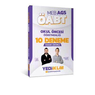 Yediiklim Yayınları MEB AGS ÖABT Okul Öncesi Öğretmenliği Tamamı Çözümlü 10 Deneme