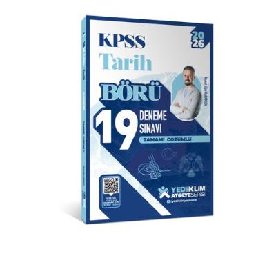 Yediiklim Yayınları 2026 KPSS Börü Tarih Tamamı Çözümlü 19 Deneme Sınavı