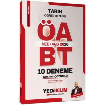Yediiklim Yayınları 2026 MEB AGS ÖABT Tarih Öğretmenliği Tamamı Çözümlü 10 Deneme