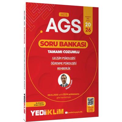 Yediiklim Yayınları 2026 MEB AGS Gelişim Psikolojisi Öğrenme Psikolojisi ve Rehberlik Tamamı Çözümlü Soru Bankası