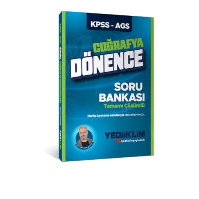 Yediiklim Yayınları KPSS AGS Dönence Coğrafya Tamamı Çözümlü Soru Bankası