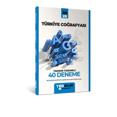 Yediiklim Yayınları 2026 MEB AGS Ahenk Türkiye Coğrafyası Tamamı Çözümlü 40 Deneme(08.01.2026 değişikliğine göre)