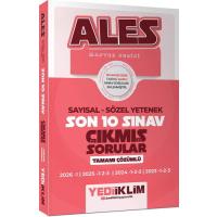 Yediiklim Yayınları ALES Master Serisi Sayısal Sözel Yetenek Tamamı Çözümlü Son 10 Sınav Çıkmış Sorular (10 Mayıs 2026 Ales-1 Ek