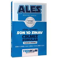 Yediiklim Yayınları ALES Master Serisi Sözel Yetenek Tamamı Çözümlü Son 10 Sınav Çıkmış Sorular (10 Mayıs 2026 Ales-1 Ekli)