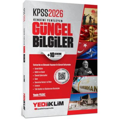 Yediiklim Yayınları 2026 KPSS Kendini Yenileyen Güncel Bilgiler + 10 Deneme İlaveli