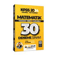 Yediiklim Yayınları 2024 KPSS Matematik Tamamı Video Çözümlü 30 Deneme
