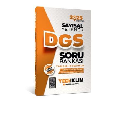 Yediiklim Yayınları 2025 DGS Sayısal Yetenek Tamamı Çözümlü Soru Bankası