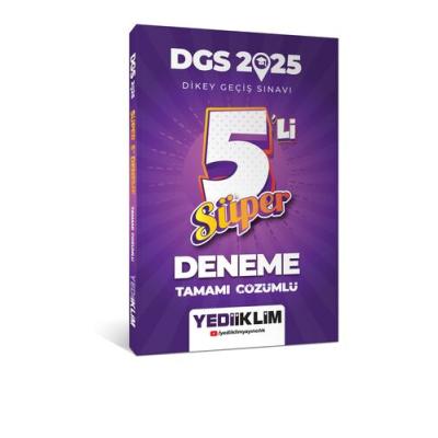 Yediiklim Yayınları 2025 DGS Tamamı Çözümlü Süper 5 li Deneme