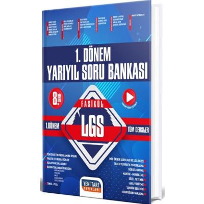 Yeni Tarz Yayınları LGS 8. Sınıf  1. Dönem Yarıyıl Soru Bankası