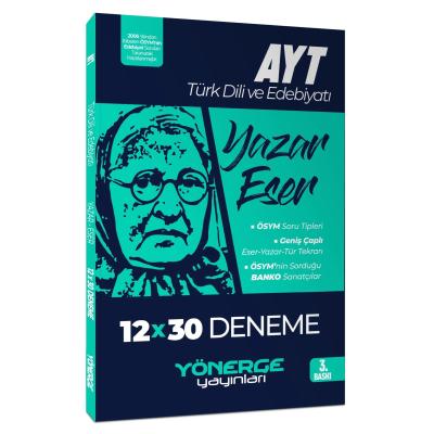 Yönerge Yayınları YKS AYT Türk Dili ve Edebiyatı Yazar Eser 12x30 Deneme